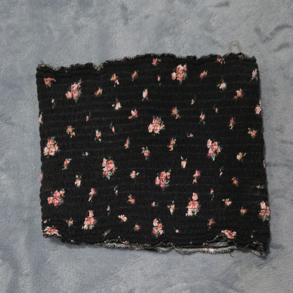 BONGO Black and Pink Patterned Top